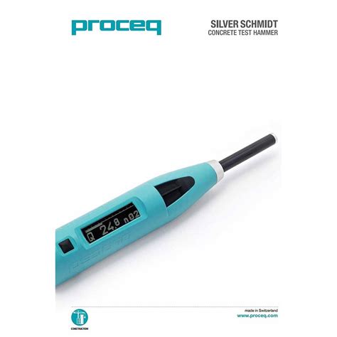 Proceq Silver Schmidt Pc Type N Digital Concrete Hammer Test E