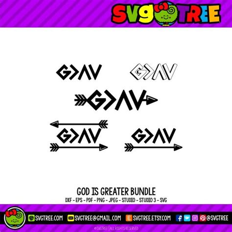 God is Greater God SVG Christian SVG Religious SVG Files for | Etsy