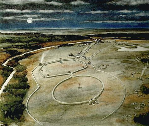 An Illustration Of Newark Earthworks Hopewell Civilization 100bc