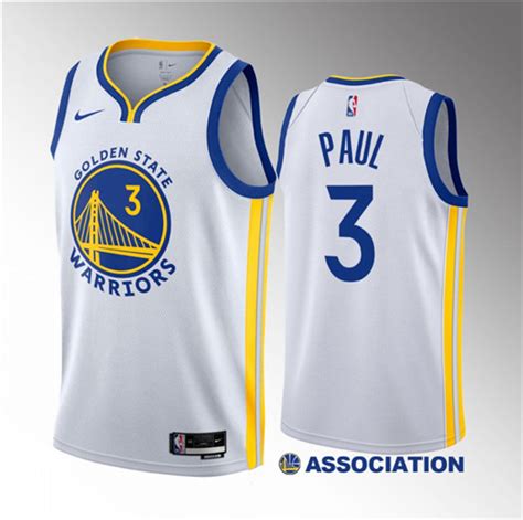 Men's Golden State Warriors #3 Chris Paul White Association Edition ...