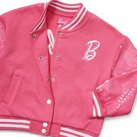 Barbie 2023 Sequin Varsity Jacket Jackets Mob