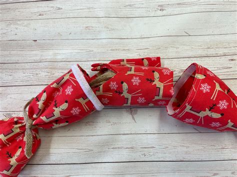 Reusable Fabric Christmas Crackers Pdf Tutorial Etsy Uk