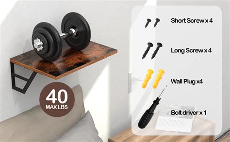 Amazon Tectocker Dou Set Of Deep Floating Shelves Wall Mounted