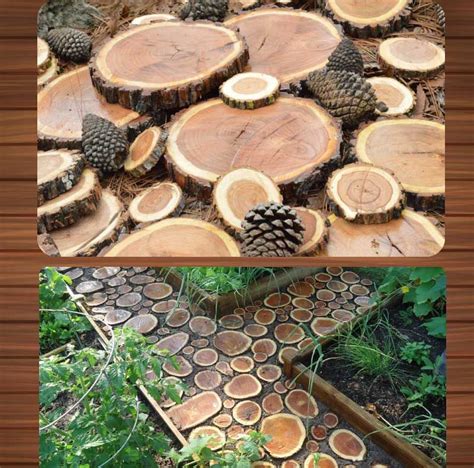 Rodajas De Madera Fetas De Tronco Para Jardin O Patio Rodajas De