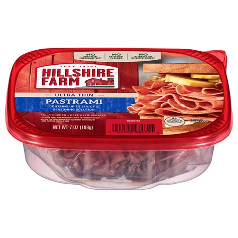 Hillshire Farm Ultra Thin Sliced Deli Lunch Meat Pastrami 7 Ounces Main