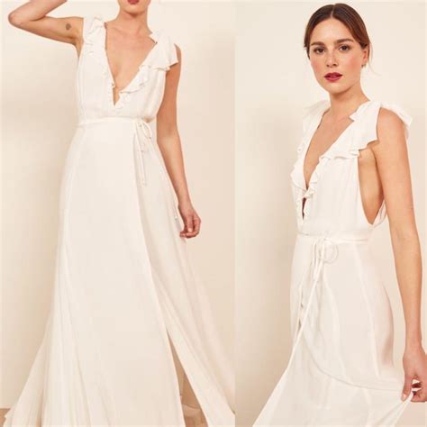 Reformation Peppermint Bridesmaid Wedding Maxi Dress Gown Authentic In