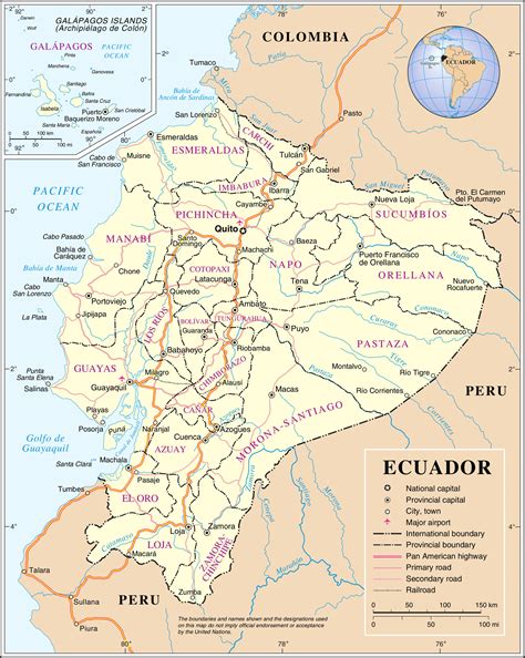 Maps Of Ecuador Map Library Maps Of The World