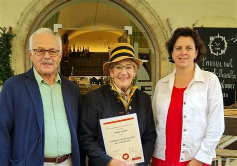 Goldene Ehrennadel der Silberlöwen für Helga Kundt Wirtschaftsbund