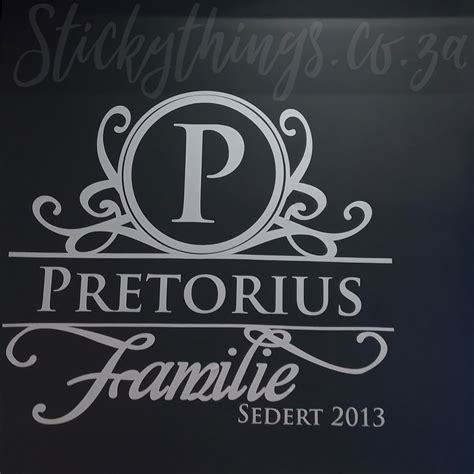 Afrikaans Surname Wall Art • Sticky Things