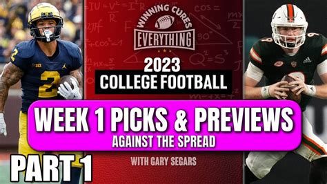 College Football Week 1 Predictions Part 1 Michigan State Miami