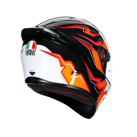 Casque Agv K Krypton Black Orange Modification Motorcycles