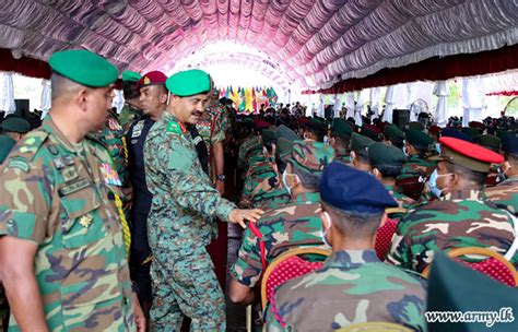 Wanni Troops Salute Commander During His Maiden Visit Sri Lanka Army