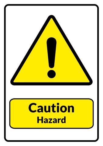 Hazard sign template, How to make a Hazard sign...