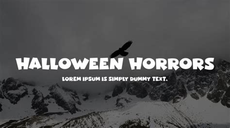 Halloween Horrors Font Family : Download Free for Desktop & Webfont