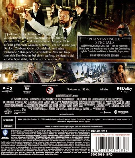 Phantastische Tierwesen Dumbledores Geheimnisse Blu Ray Jpc