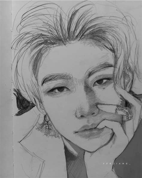 Takip ederek alırsan sevinirim Art drawings sketches creative Kpop