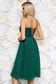 Ana Radu Darkgreen Luxurious Cloche Dress From Tulle With Inside Lining