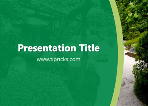 Zen Garden PowerPoint Template Zen Garden Powerpoint Powerpoint