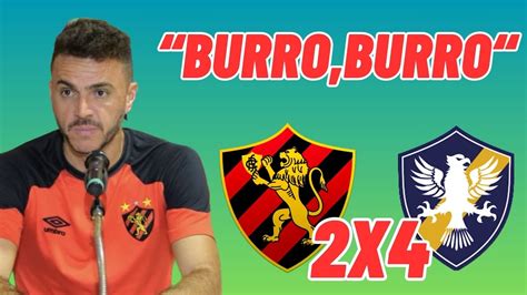 BURRO BURRO BURRO TORCIDA DO SPORT SAUDOU O TREINADOR MARIANO SOSO