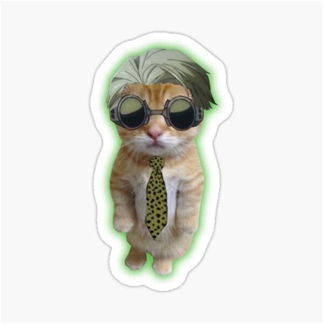 "Cat Anime Meme" Sticker for Sale by pymbor | Redbubble