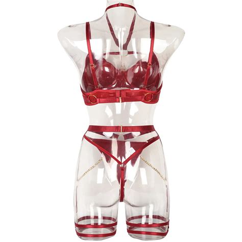 Sexy Chain Solid Lingerie Set Free Shipping