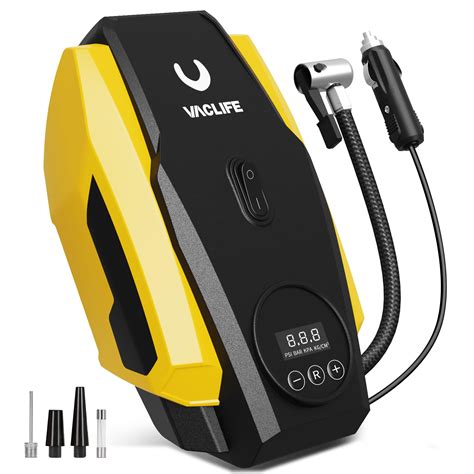 Vaclife Tire Inflator Portable Air Compressor Air Pump For Car Tires 12v Dc Compact Tire