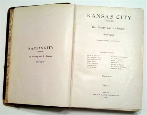 History of Kansas City, Missouri - 1808 to 1908