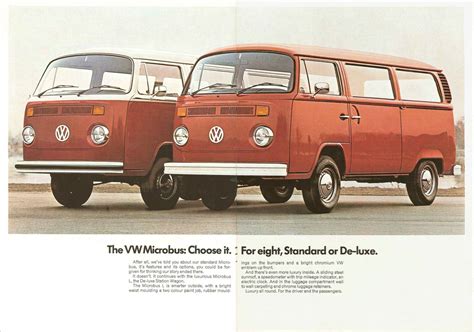 TheSamba VW Archives 1973 VW Bus Sales Brochure The VW