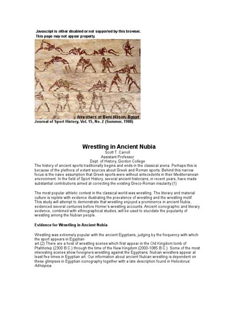 Wrestling in Ancient Egypt | PDF | Ancient Egypt | Sudan