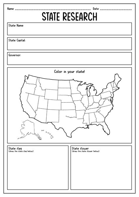 Research Worksheet 4th Grade