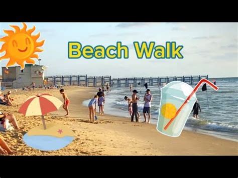 Walk Beach Israel Mediterranean Sea Rishon Lezion Youtube