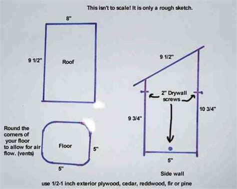 Woodworking Plans Bluebird House Plans Simple PDF Plans