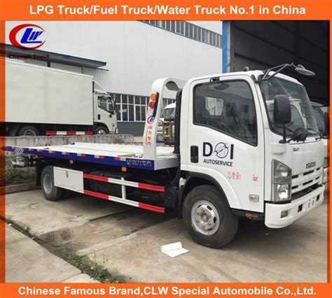 Isuzu 4 2 One Carry Two Flatbed Road Wrecker Trucks 5tons China