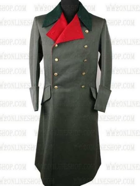 Replica Of German M36 Officer Field Grey Gabardine Greatcoat For Sale