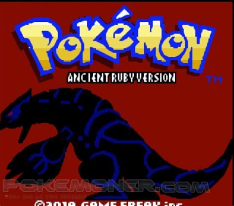 Pokemon Ancient Ruby And Sapphire Gameboy Advance Roms Hack Download