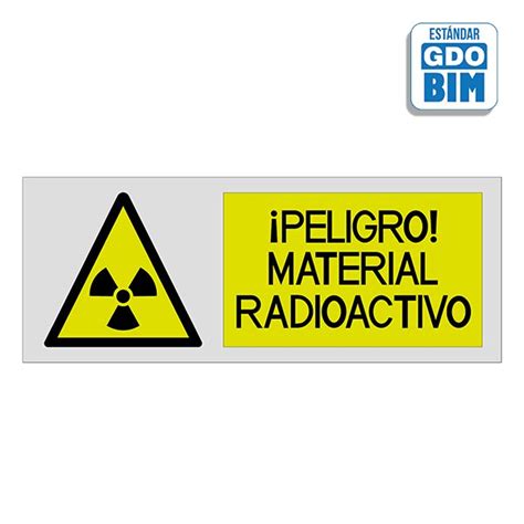 Objek Bim Señal O Señalización En Bim De Peligro Material Radiactivo