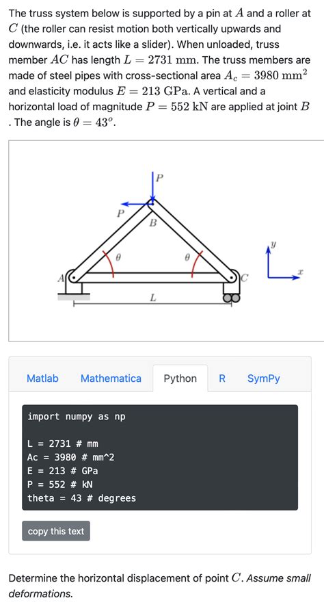 Solved The Truss System Below Is Supported By A Pin At A Chegg