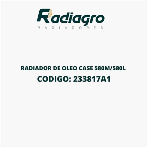 Radiador De Oleo Case M L Radiagro