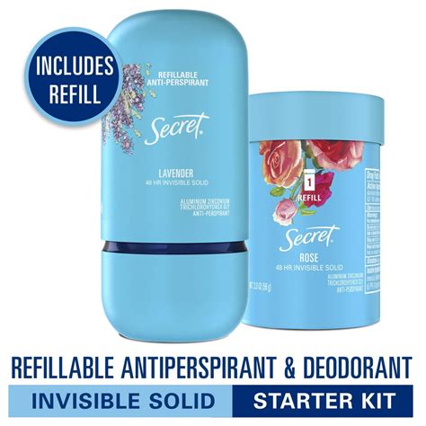 Secret Invisible Solid Antiperspirant Deodorant For Women Refillable