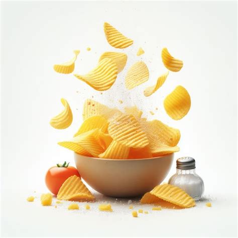 Premium Photo Ai Generated Realistic Photo Of Crispy Potato Chips