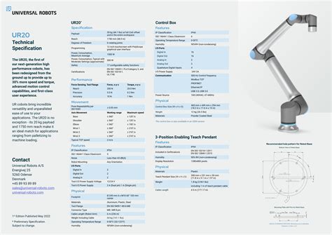 Universal Robots UR20 Collaborative Robot Arm