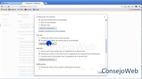 Bloquear Permitir Ventanas Emergentes En Google Chrome Pop Ups Youtube