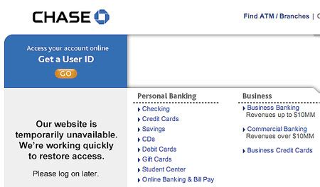 Chase Online Banking Down for 24-Hours - TechEBlog