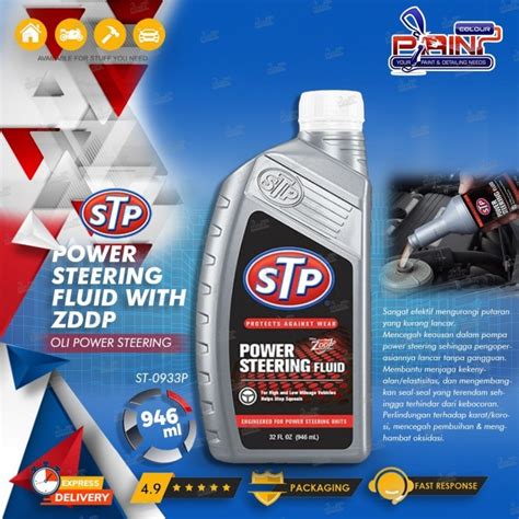 Stp Power Steering Fluid Ml Putih Bening Minyak Pelumas Stir Mobil