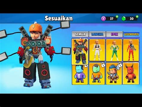 CARA DAPAT SKIN BOBOIBOY SPEAKERMAN DI GAME STUMBLE GUYS YouTube