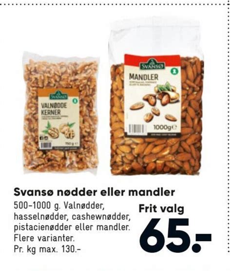 Svans N Dder Eller Mandler Tilbud Hos Bilka