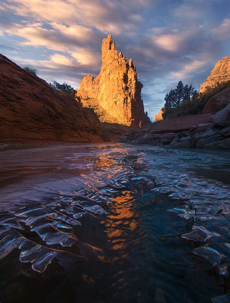 Red Rocks On Ice Utah Marc Adamus Photography