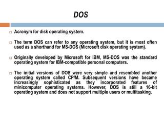 Computer operating system | PPT