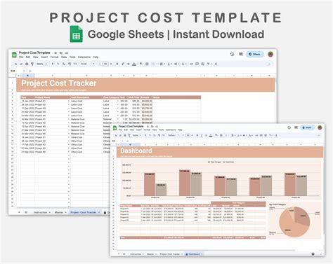 Google Sheets - Project Cost Template - Neutral – kjunstudio