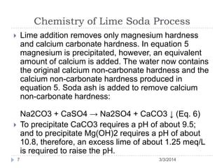 Lime Soda Process Softening Of Water Ppt